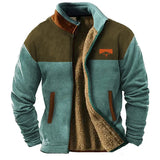 Veste sherpa Out West pour homme | Fermeture éclair frontale