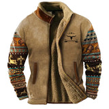 Veste sherpa Out West pour homme | Fermeture éclair frontale
