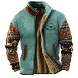 Veste sherpa Out West pour homme | Fermeture éclair frontale