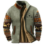 Veste sherpa Out West pour homme | Fermeture éclair frontale