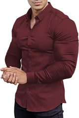 Slim Fit Shirt | Materiał rozciągający