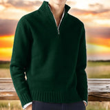 SWEATER KWARTARA ZIP dla mężczyzn | Posiekane dzianie