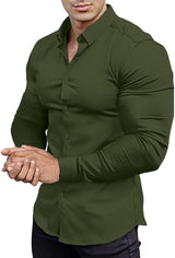 Slim Fit Shirt | Materiał rozciągający