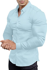 Slim Fit Shirt | Materiał rozciągający