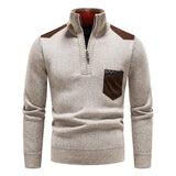 SWEATER termiczny pół zip dla mężczyzn | Kołnierz pionowy