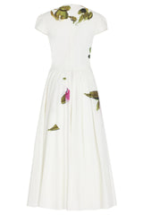 Tirenta - Robe Longue Roses Peintes